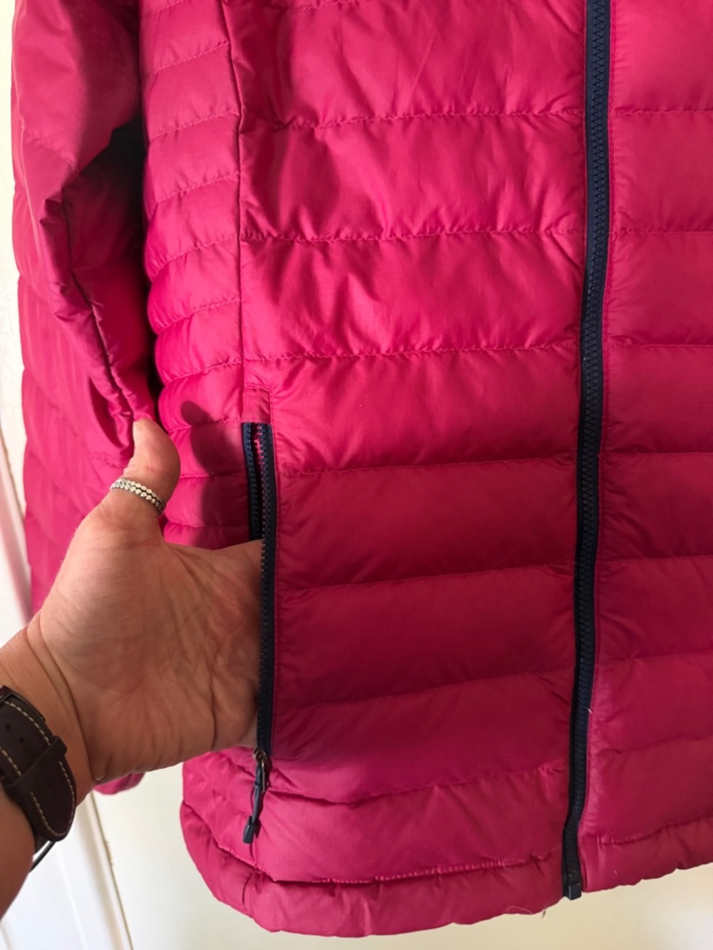Patagonia Nano Puff Jacket Pink Lightweight Puffer Full Zip Women’s - Picture 4 of 5